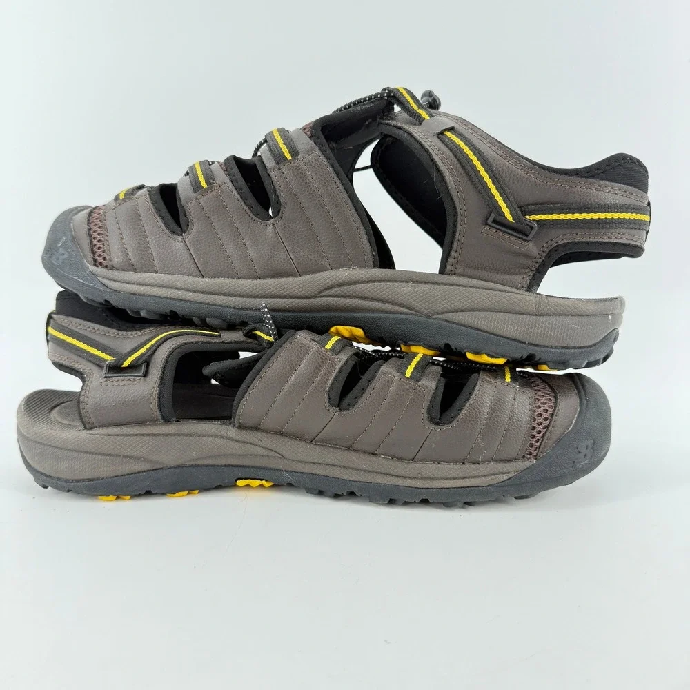 New Balance M2040BR Sandals Mens 15W Brown Closed Toe Hiking Trail Bungee